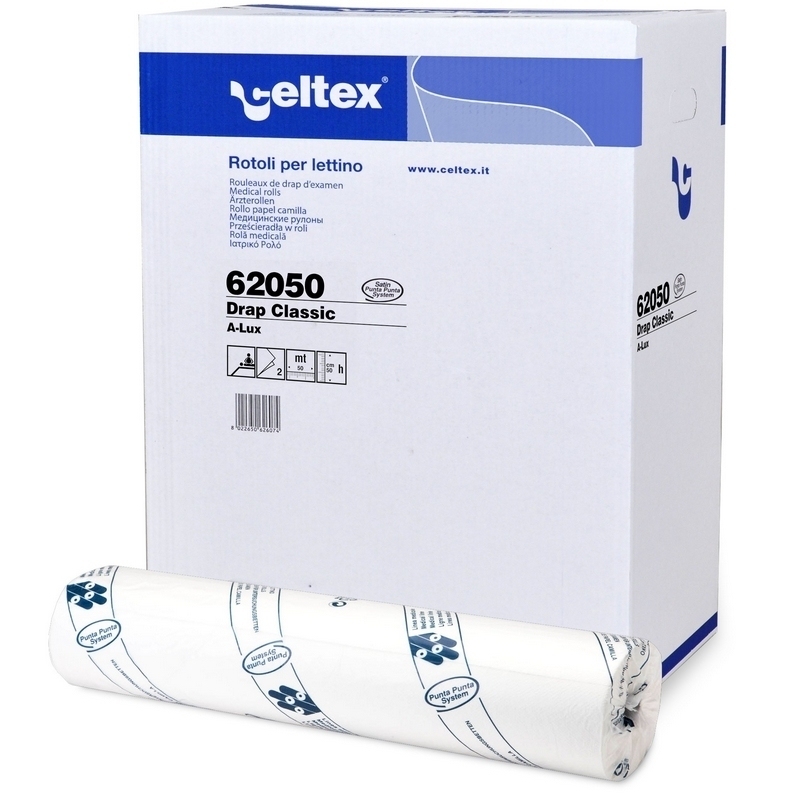 Draps d'examen Drap d'examen lisse - Celtex 62050 - 132 formats 50 x 38 - Carton de 12 rouleaux