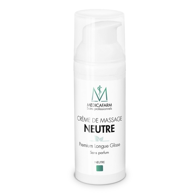 Crème neutre Crème neutre de massage - Premium longue glisse - Medicafarm - Flacon 30 ml