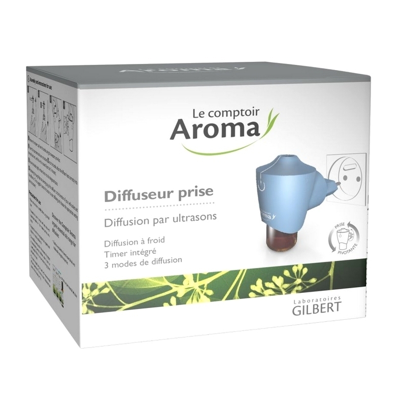 Aromathérapie Diffuseur prise par ultrasons - Pour huiles essentielles - Le Comptoir Aroma