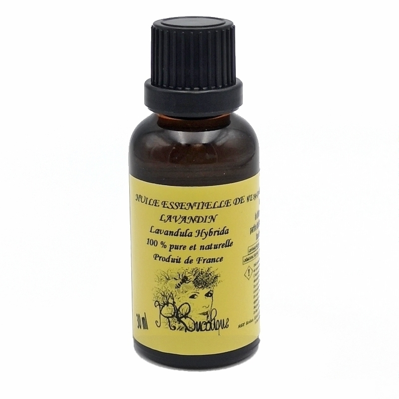 Aromathérapie Huile essentielle de Lavandin - 100% pure et naturelle - Flacon 30 ml