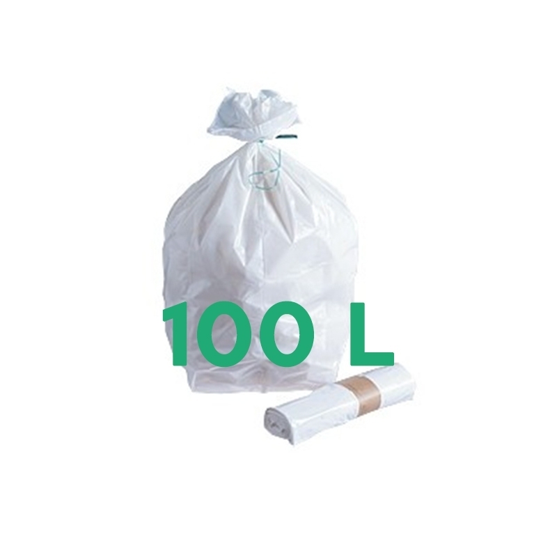 Sacs poubelle Sac poubelle blanc 100 litres - Carton de 200