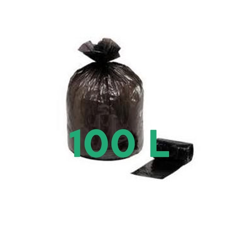 Sacs poubelle Sac poubelle noir 100 litres - Carton de 200