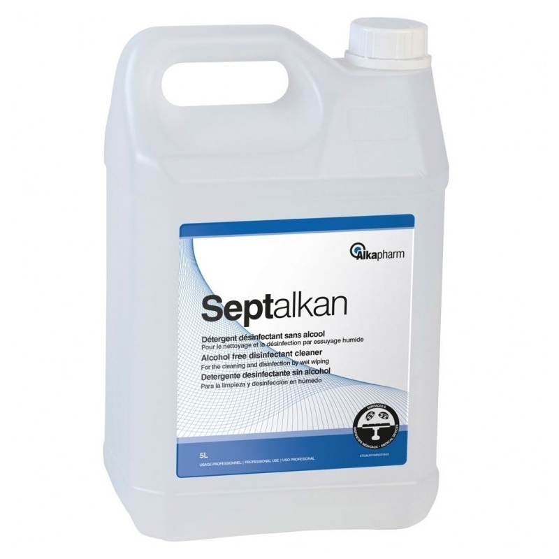 Septalkan - Détergent désinfectant sans alcool - Bidon 5 L